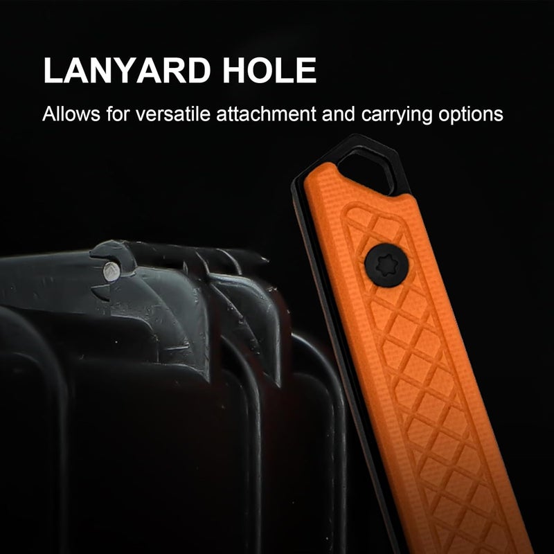 KIZER Kwaiken Fixed Blade Knife, 3.94" D2 Steel Hunting EDC with Orange G10 Handle, Survival Knife with Adjustable Sheath for Hiking Camping Outdoor Knives 1066A2 - Image 5